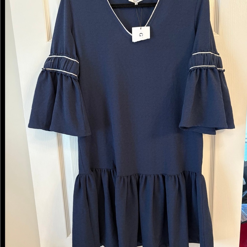 NWT Ganni Clark Dress Size 34 - Picture 3 of 7